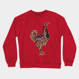 Artsy chicken Crewneck Sweatshirt